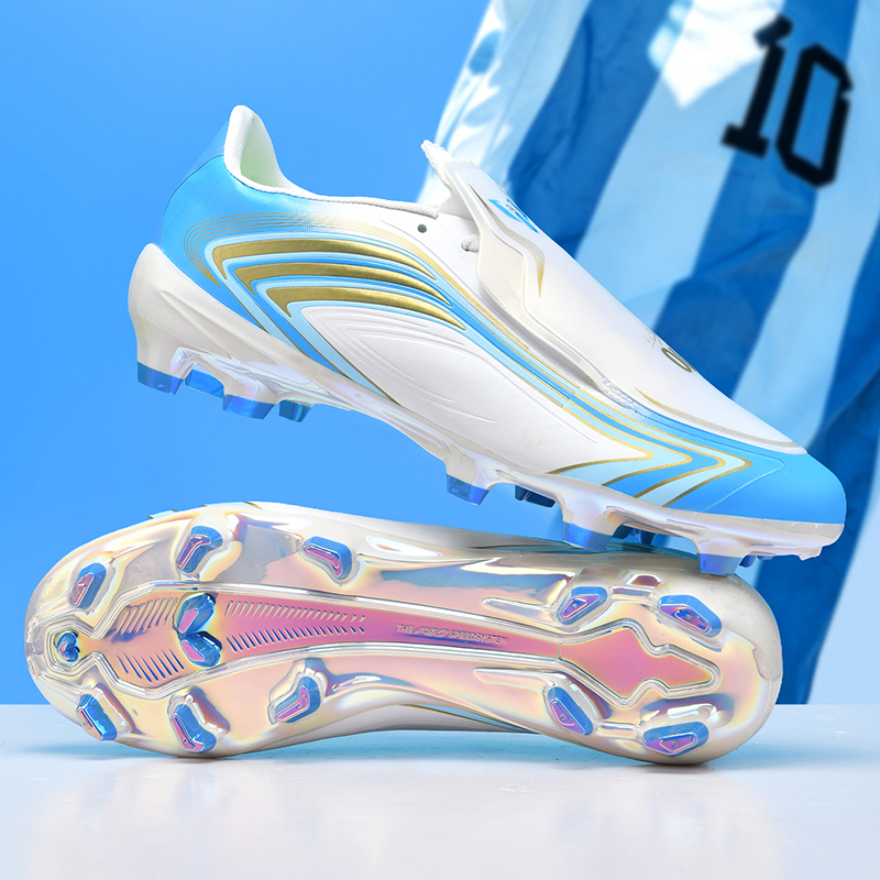 New World Cup Messi Exclusive Soccer Shoes for Men, Fg Long Spikes, Women's and Children's Tf Broken Spike Soccer Game Training Shoes