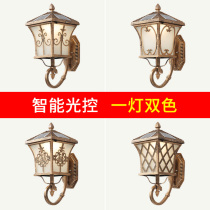 Solar wall lamp Household outdoor waterproof Garden lamp Door lamp Outdoor balcony wall lamp Garden villa door lamp