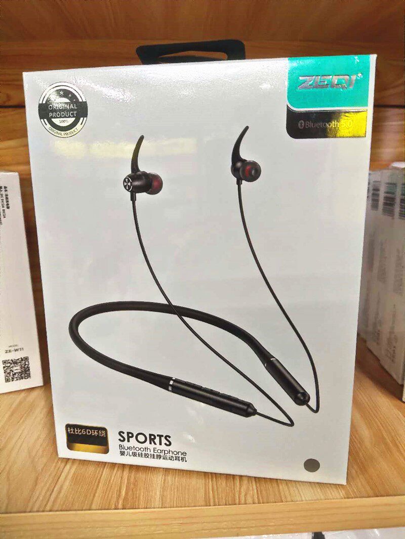 Wireless sports Running Binaural Bluetooth headphones In-ear in-ear listening to songs on the phone Bass Neck-mounted batch headphones