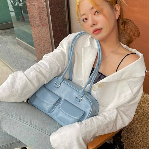 Вместительная и большая сумка подмышку, сумка на одно плечо, в корейском стиле, Южная Корея