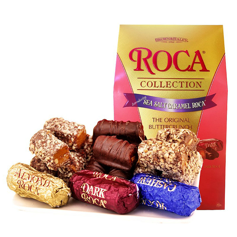 U.S. imports Roca Roca almond candy assorted mixed cream crisp almonds chocolate sea salt caramel candy
