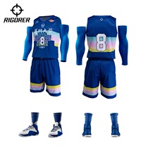 Associate Basketball Suit 2019CUBA8 Strong Racing Sponsorship of the Basketball Suit Men And Women Sashimi Big Code Digital Inkjet Printing