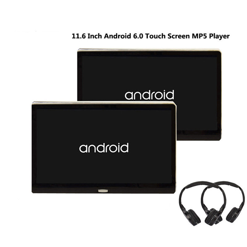 2PCS 11 6 Inch MP5 Player Touch Button IPS Screen HD 1080P C