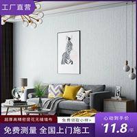Современная простая сплошная ткань на стену с высоким уровнем гостиной