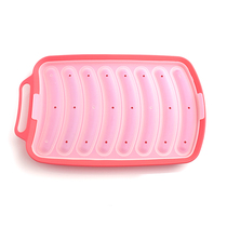 DIY Ham hot dog mold baking egg intestines box baby food supplement tool food grade silicone 8 with sausage mold