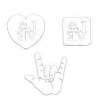 New I LOVE you gesture biscuit abrasive LOVE heart shaped Valentines Day biscuit mold LOVE pasta steamed bread mold