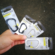 Portable lock Stainless steel d-ring buckle horseshoe keychain outdoor mountaineering molle accessories backpack plug-in buckle