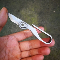 American Dapper Design Multi-function EDC titanium alloy keychain combination knife Portable mini folding knife