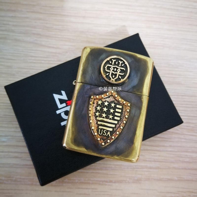 zippo collection grade limited edition out-of-print lighter pure handmade copper old kerosene lighter imported from the United States