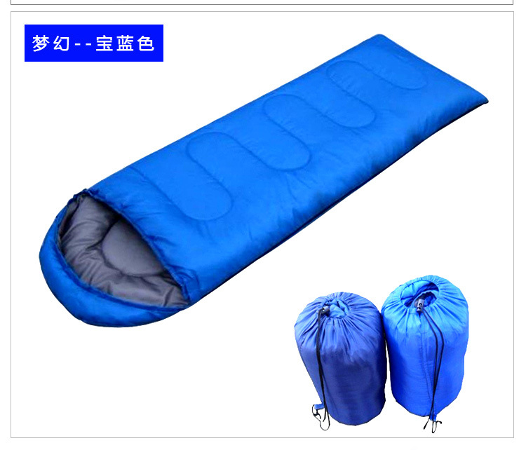 Clearance Camping Lunch Break Adult Sleeping Bag Outdoor Ultra Light Pure Cotton Waterproof Patchwork Four Seasons Portable Cotton Sleeping Bag Special Offer