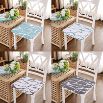 Modern minimalist four seasons general thin section all-match dining chair cushion non-slip cushion cotton fabric office cushion machine washable