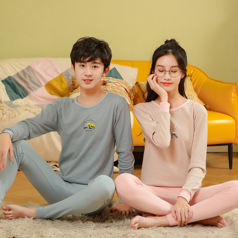 Teen Autumn Clothes Sanitary Pants Suit Pure Cotton Junior High School Student Female High School 12 CUHK Boy 14 Year Old Boy Sanitary Clothing Sanitary Pants