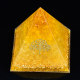 ທໍາມະຊາດ citrine fortune pyramid, ບວກແລະບາງສ່ວນຂອງຄວາມຮັ່ງມີ, ບ້ານເມືອງ, ຫ້ອງການບ້ານ, ເຄື່ອງປະດັບລົດ, ການຕົກແຕ່ງຂອງຂວັນ