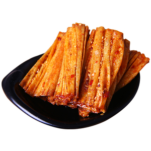 湖南抖音同款网红辣条儿时怀旧重庆麻辣豆皮辣片手工辣味零食小吃领天猫淘宝优惠券可省5元