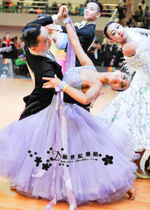 New Century Dance Suit Morden Dress Waltz Dance Dresses Rumba Dance Dress Purple Race Dress Purple Race Dress Gown National Mark Dance Dress