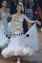 New Century Dance Suit Morden Dress Morden Performance Dress Code Dress National Mark Dance Dress New Morden Dress Dance Skirt Dresses Big Swing Dress