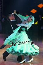 New century new national bid international dance dress Morden acting out of the race Waltz tango big swing set to perform