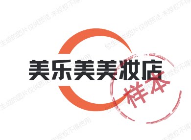 美乐美美妆店的LOGO