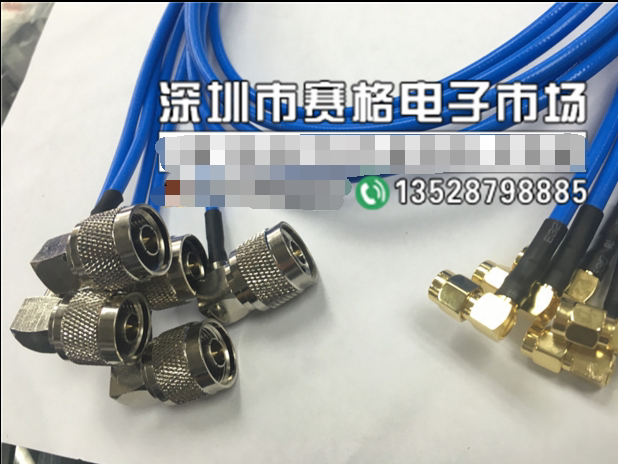 RF N SMA-JJW semi-flexible RG402 microwave jumper N turn SMA bend male AP high frequency 50-3 feeder 50 ohms