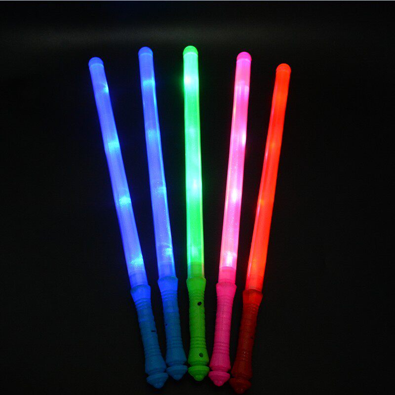Colorful LED electronic glow stick flash rainbow stick Big Medium Concert ball Glow stick Flash stick toy