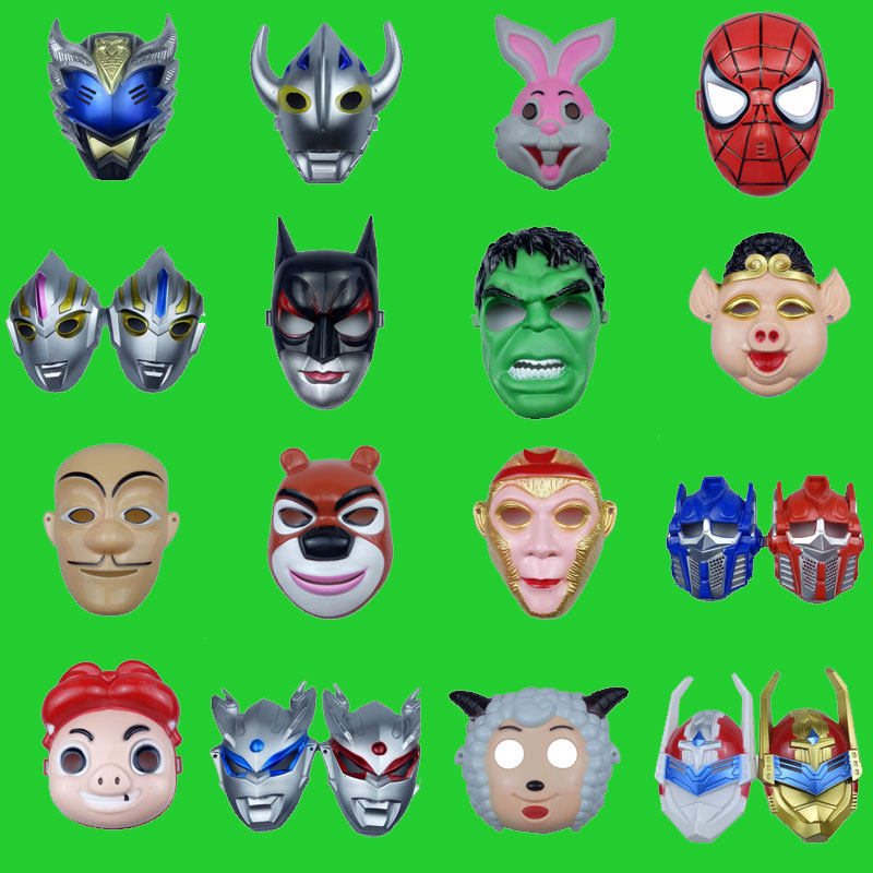 Halloween Cartoon Plastic Mask Thicken Christmas Children Cosplay Stage Performance Props Creative Toys