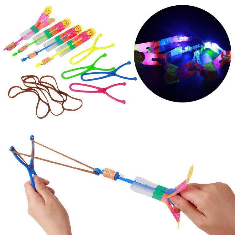 Blue Light Ejection Fly Arrow Glowing Fly Arrow Ejection Aircraft Night Market Stalls Hot Selling Yiwu Toys Children's Toys