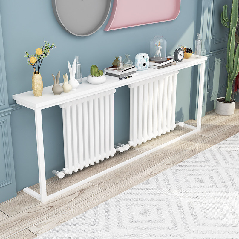 Close by wall narrow shelf minimalist modern Living room Heating strip headboard containing the rear shelving of the sofa