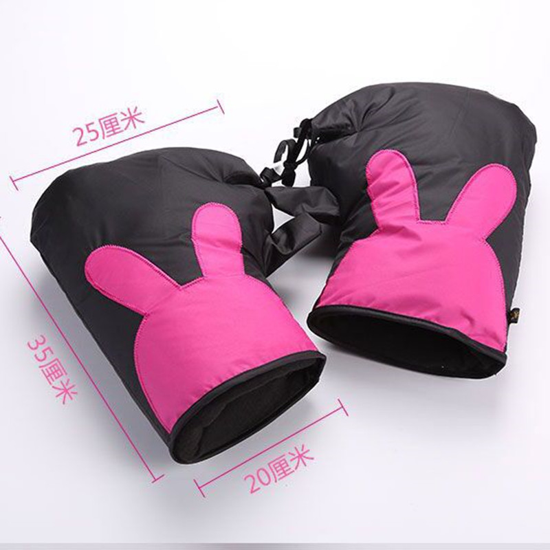 Winter warm electric bottle car gloves waterproof wind-proof gloves with velvet thickened cotton armguard electric motorcycle handlebar sleeve-Taobao