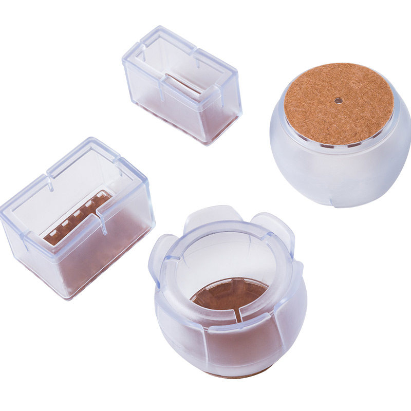 Thickened Silicone Leg Cushion Chair Foot Mat Anti-Slip Muted Abrasion Resistant Furniture Floor Protection Cushion Chair Table And Chair Protective Sleeve