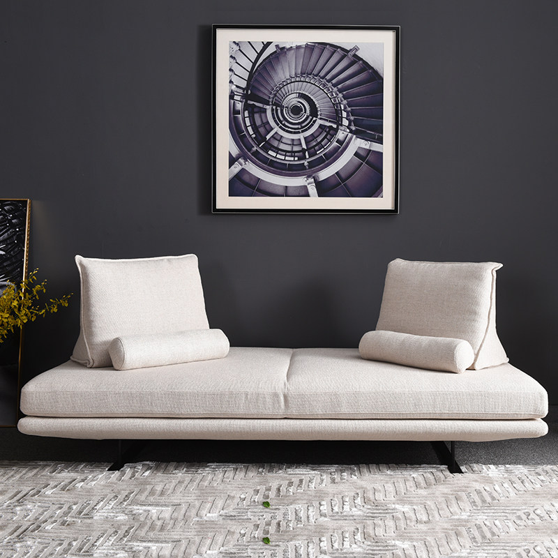 Nordic Italian style minimalist sofa modern minimalist light extravagant living-room designer Written Meaning Space Move Backrest Sofa Bed