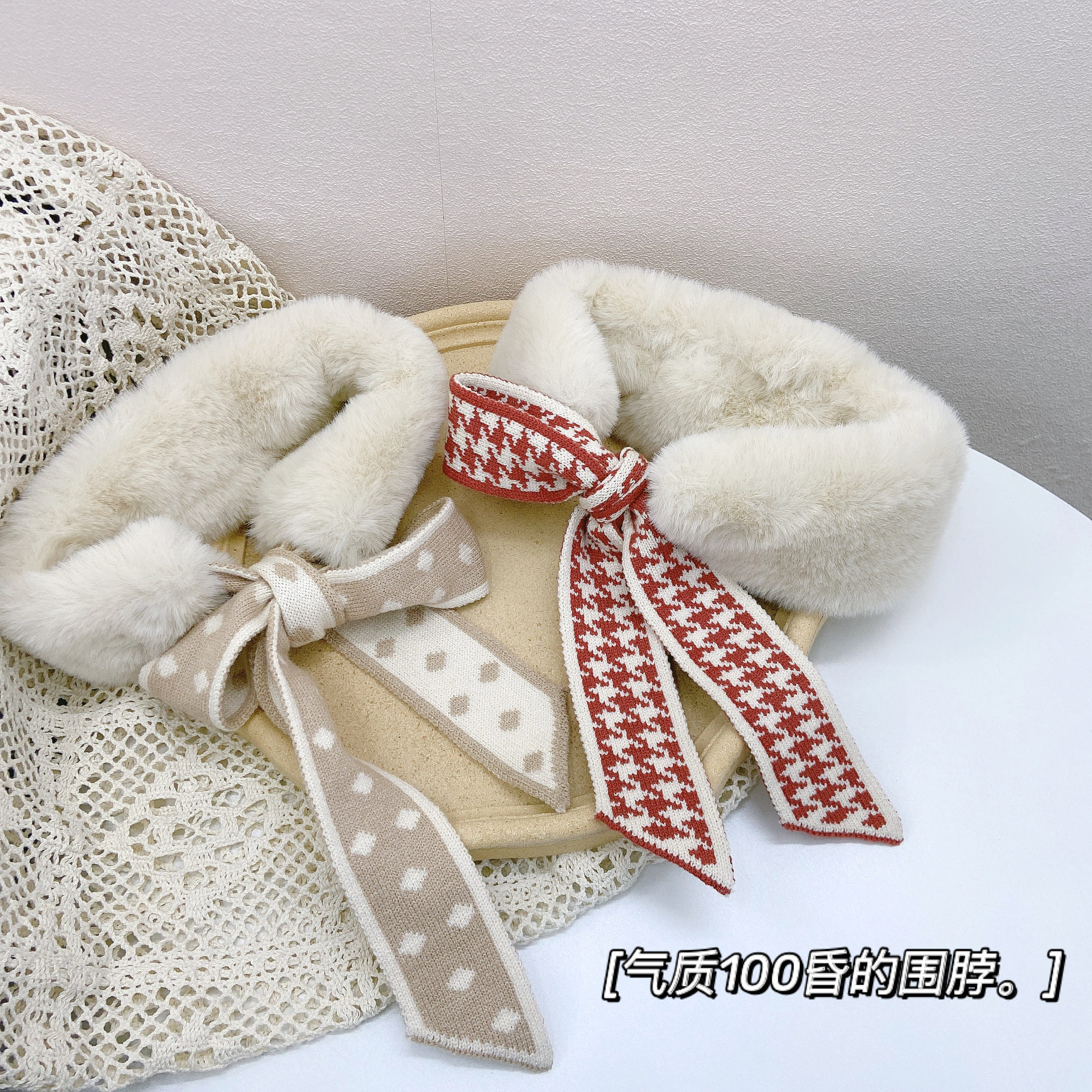 Children's scarf Autumn and winter new Korean version of the baby warm wool collar tide wild imitation rabbit velvet super warm girls tide