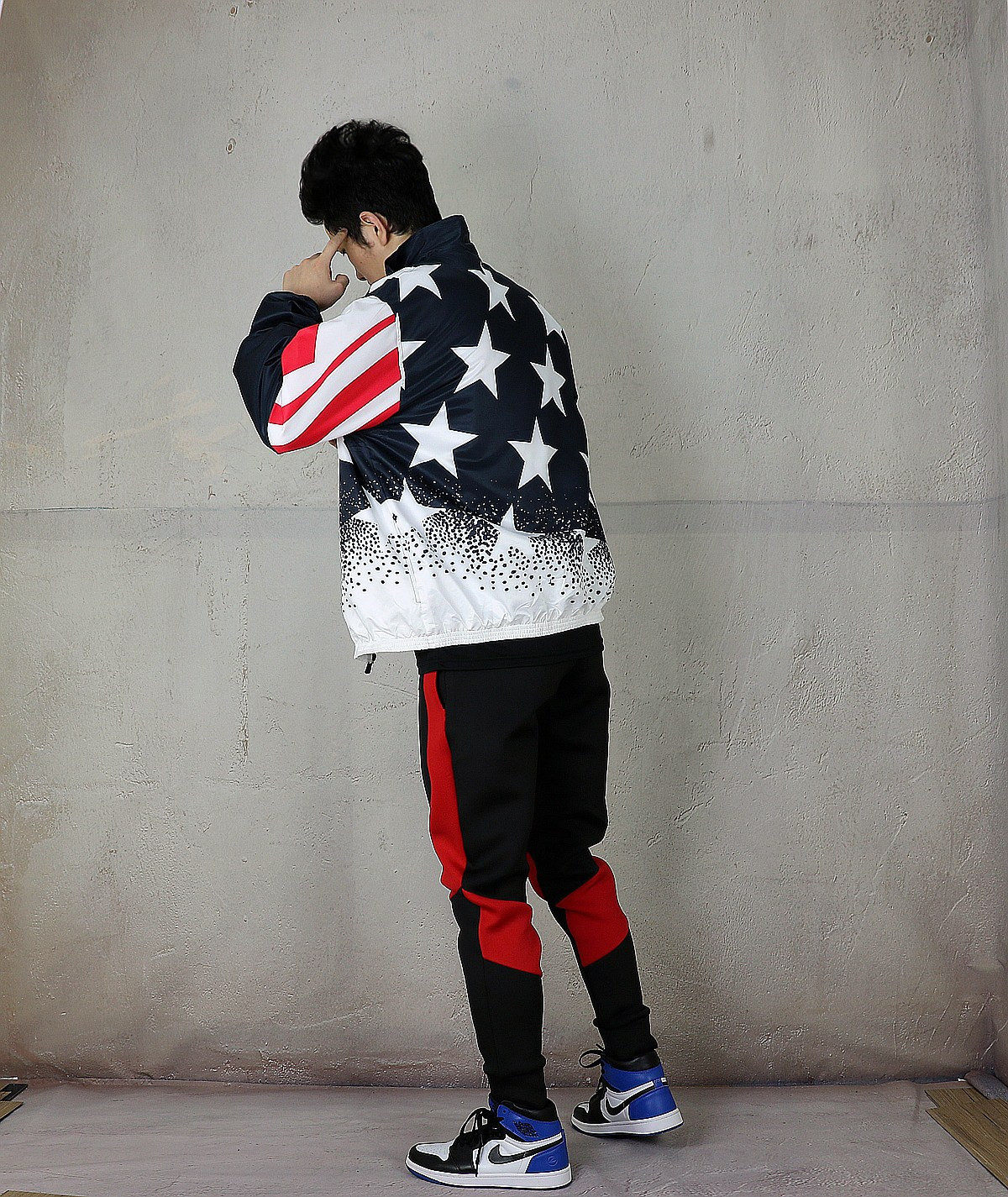 Mùa xuân và mùa thu Áo khoác thể thao mỏng Áo len giản dị Hoa Kỳ Retro American Dream Team Quần áo Áo cờ Mỹ - Áo khoác thể thao / áo khoác áo khoác the thao nam adidas