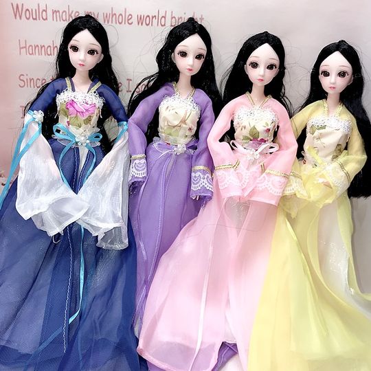 30cm Toy Doll Clothes Dress up Doll Toy Girl Princess Wedding Dress Ancient Costume Dress Fashion Short Skirt
