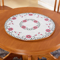 Round table table tablecloth large round table table table cloth fabric round household turntable mat European disc tablecloth