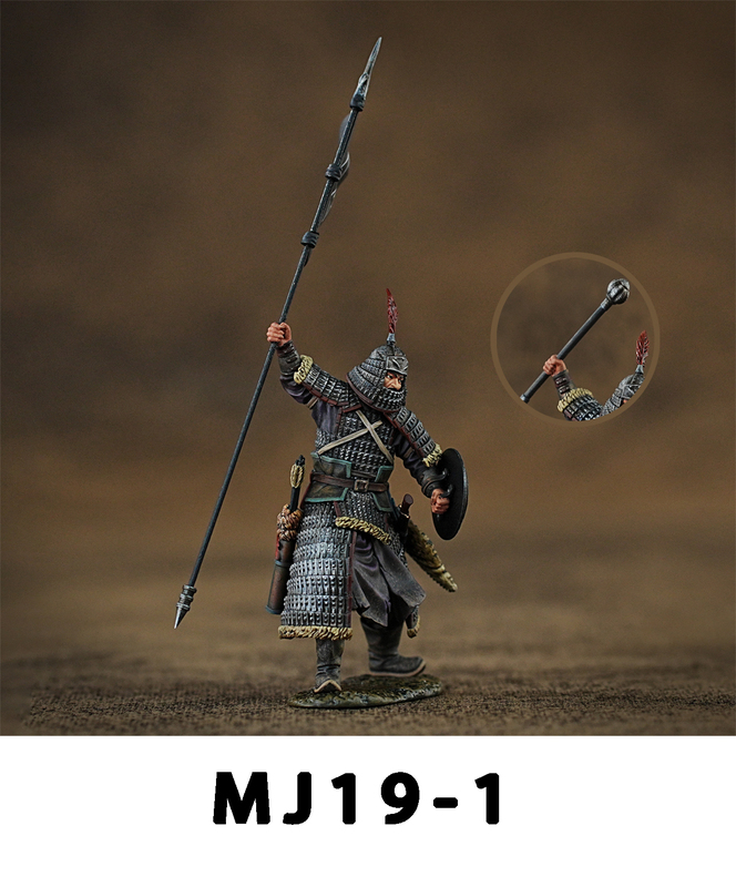 Mk Miniature Kingdoms "Mengjin War" Alloy Miniature Model Mj19 Golden State Infantry