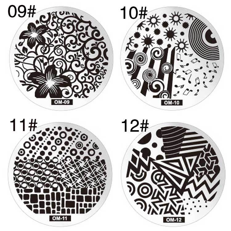 Nail art in thép tấm OM series Xiao Zhang chọn in dầu tấm móng tay công cụ in nghệ thuật chuyển công cụ - Công cụ Nail bộ dụng cụ cắt móng tay