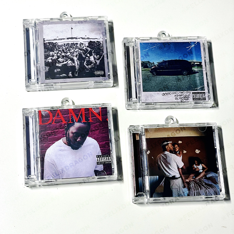 Kendrick Lamar Self-Made Nfc Mini Album Record Pendant Rap Merchandise