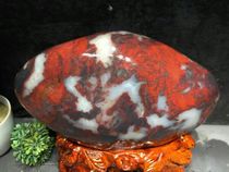 Chicken Blood Jade Raw Stone Guilin Chicken Blood Jade Black Red Raw Stone Ornament Tiger Cave Material Jadeized Raw Stone Weight 20 5 Jin