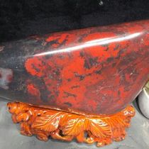 Chicken Blood Jade Raw Stone Guilin Chicken Blood Jade Black Red Raw Stone Ornament Tiger Cave Material Jadeized Raw Stone Weight 18 5 Jin