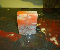 Guilin Chicken Blood Jade Shanglang Chicken Blood Jade Seal Size 6 6*3*8 5CM Weight 464 grams