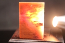 Guilin Chicken Blood Jade Jade Pendant Mens Ping An Brand Nothing Pendant Pendant Net Weight: 34g