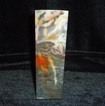 Guilin Chicken Blood Jade Boutique Seal Floating Silk Chicken Blood Stone Seal Material Size 4*4 2*14CM