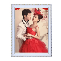 16-inch photo-frame wedding photo Children upright hanging horizontal hanging wall creativity 12-inch Full family Fuhan style Swaying Terrace Movie cross embroidered
