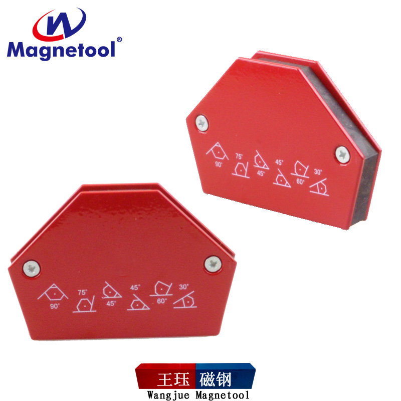 Hexagonal magnetic welding positioner Small welding multi-function multi-angle electric welding fixed angle ruler fixture right angle