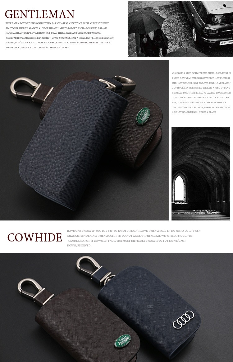 Universal dây kéo xe chìa khóa túi nam và nữ xe da điều khiển từ xa bao gồm xe ô tô chìa khóa xe ô tô Toyota - Trường hợp chính ví móc chìa khóa nữ đẹp