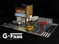 Новый продукт Spot gfans 1/64 строительство магазина модель сцены специальной парковочной парковки Светлый орнамент