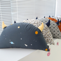 ins Korean little devil cushion cute Mickey bedside large backrest sofa pillow childrens room decoration can be removed and washed