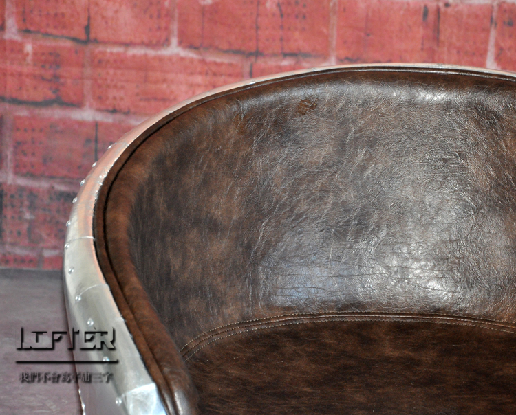 Nội thất gác xép nhôm hàng không đinh tán ghế nha khoa khách sạn ghế sofa công nghiệp gió Roman ghế thiết kế ghế sofa da nhập khẩu