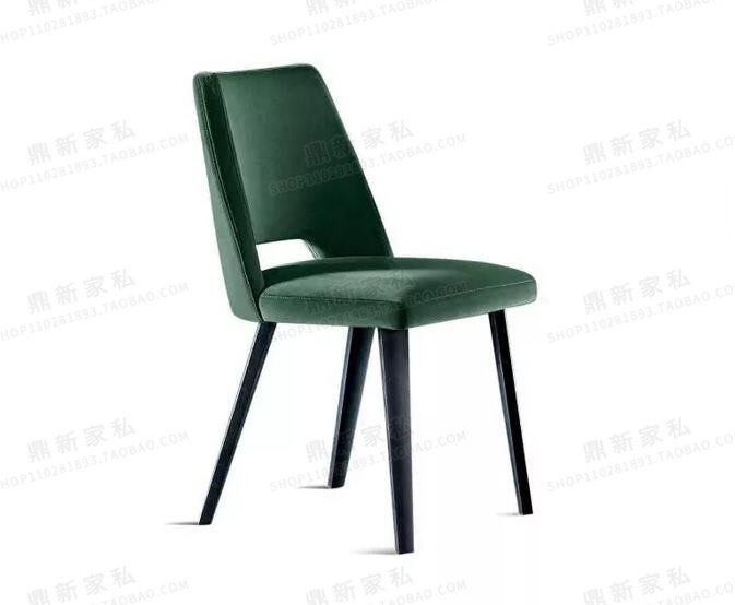 Nordic modern minimalist dining chair American solid wood dining room chair hotel meeting negotiation chair coffee chair soft package dining chair