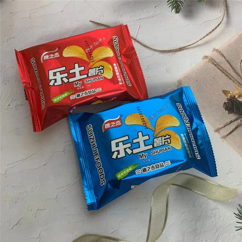 Scion Jeroy Potato Chips 18gX30 Bag Barbecue Beef Taste Petty Casual Puffed Food Nostalgic Childhood Snacks